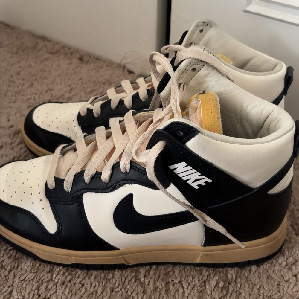 Nike Black and Cream High-Tops